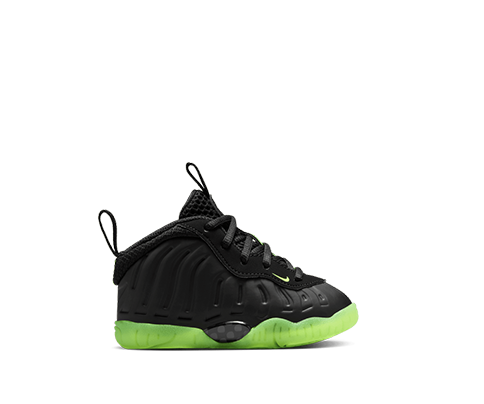 Nike Little Posite One Black and Green (Toddler)