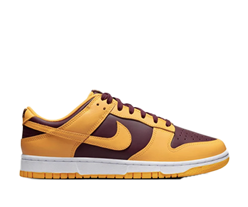 Nike Dunk Low Burgundy and Gold