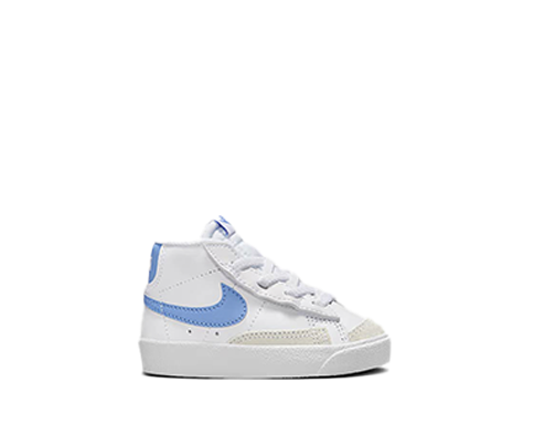 Nike Blazers Mid 77 White and Royal Blue (Toddler)