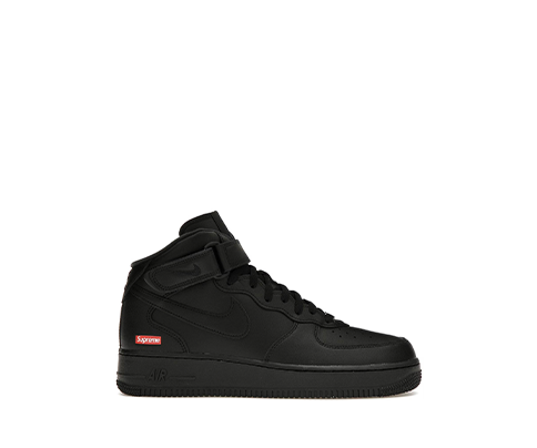 Supreme Black Mid Top Forces