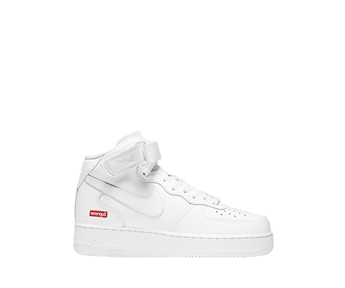Supreme White Mid Top Forces